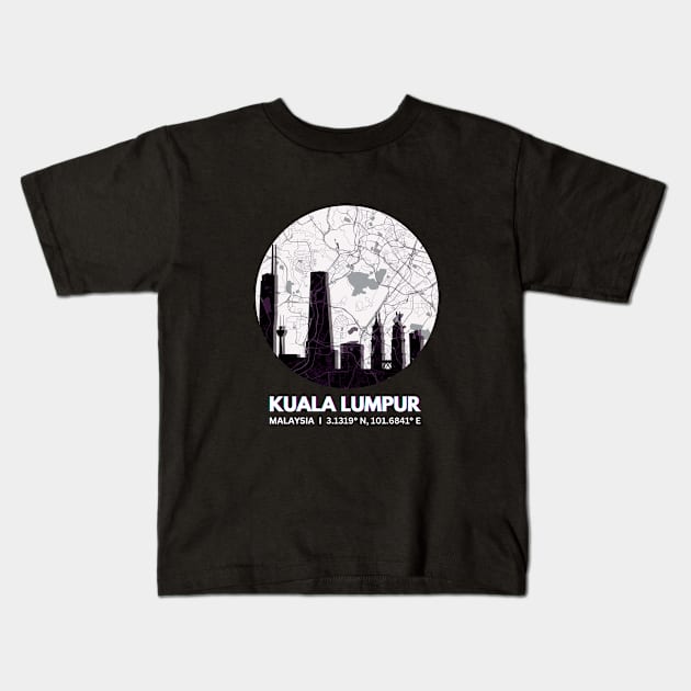 KL Malaysia V1, Next Travel Destination Kids T-Shirt by UnRT